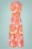 k design 47075 dress orange pink white flowers 230313 503W