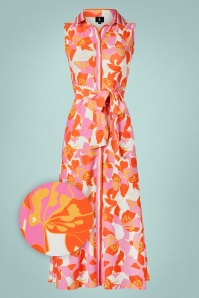 K-Design - Fabia floral maxi jurk in multi