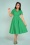 Collectif Clothing Caterina Swing Dress in Green