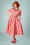 Collectif Clothing Caterina Gingham Swing Dress en Rouge