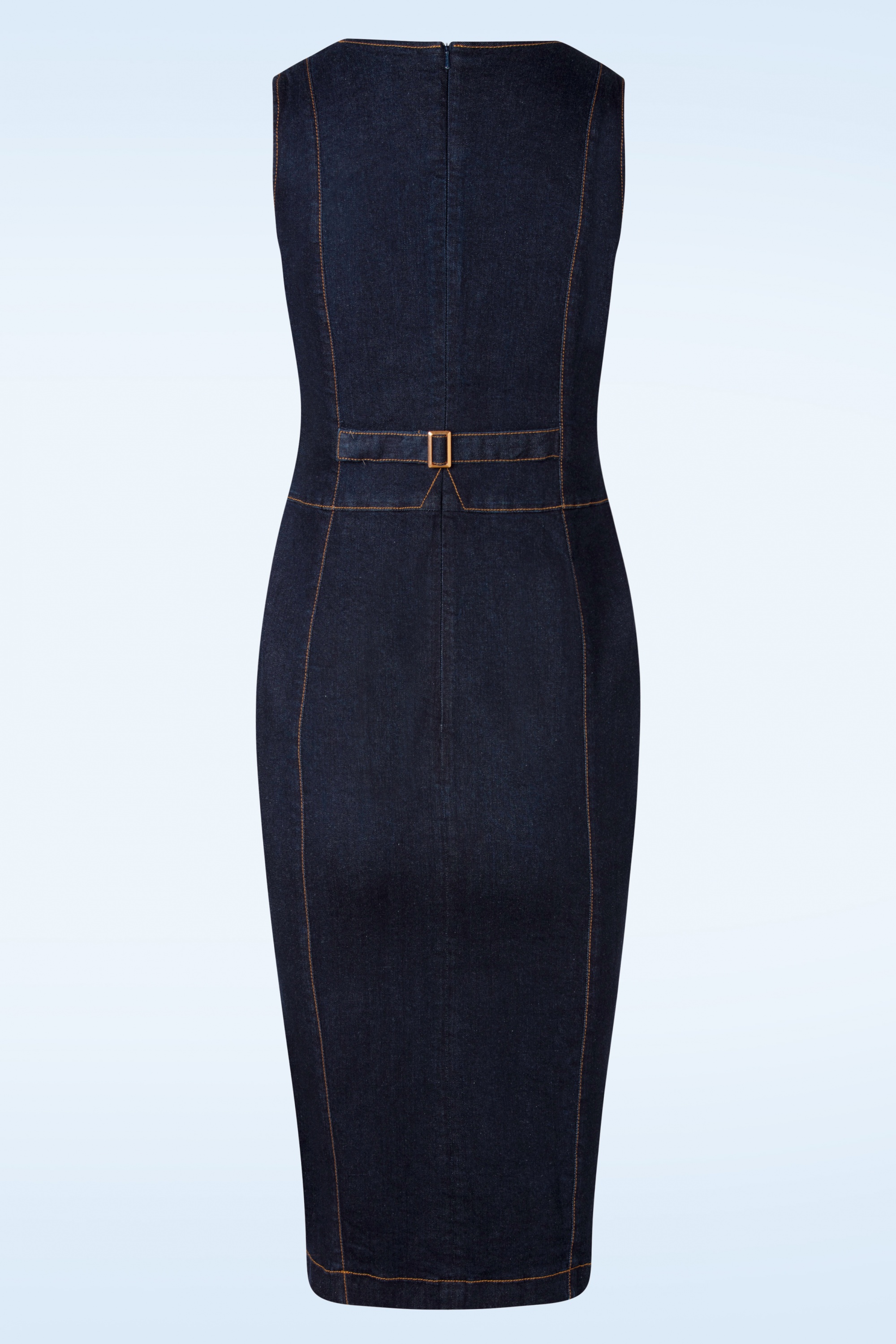 Rock-a-Booty - Mary Alice Pencil Dress en Bleu 4