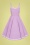 Collectif Clothing Nova Heart Trim Swing Dress in Lilac
