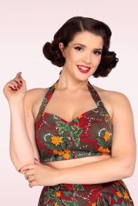 Collectif Clothing - Adriana Jungle Floral Top in Multi