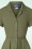 Collectif Clothing - 50s Caterina Swing Dress in Olive Green 2