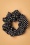 Banned Retro Dotty Scrunchie in Black