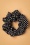 Banned Retro - Dotty Scrunchie in Black