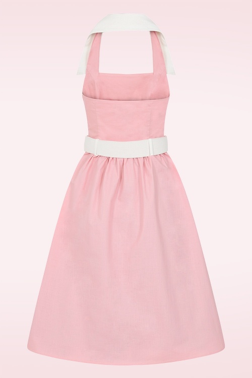 Collectif Clothing - Waverly Swing Kleid in Rosa 2