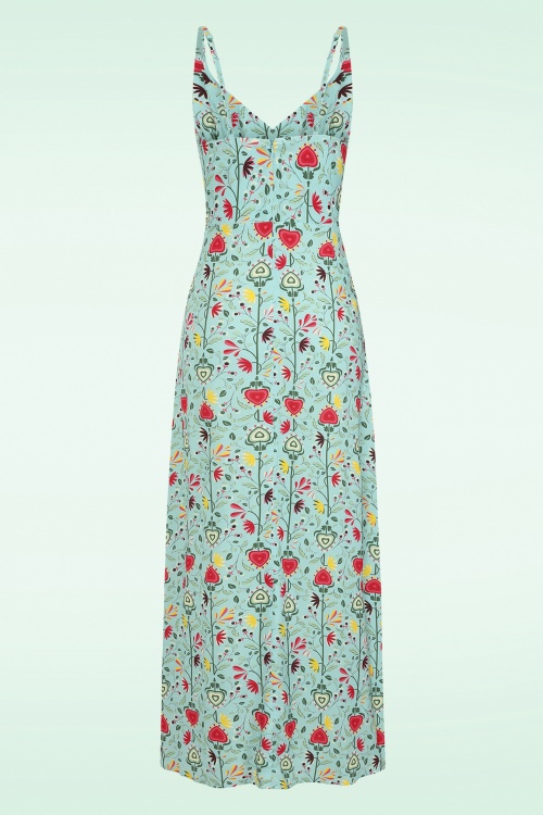 Bright and Beautiful - Libby Climbing Garden Maxi Dress en Multi 4