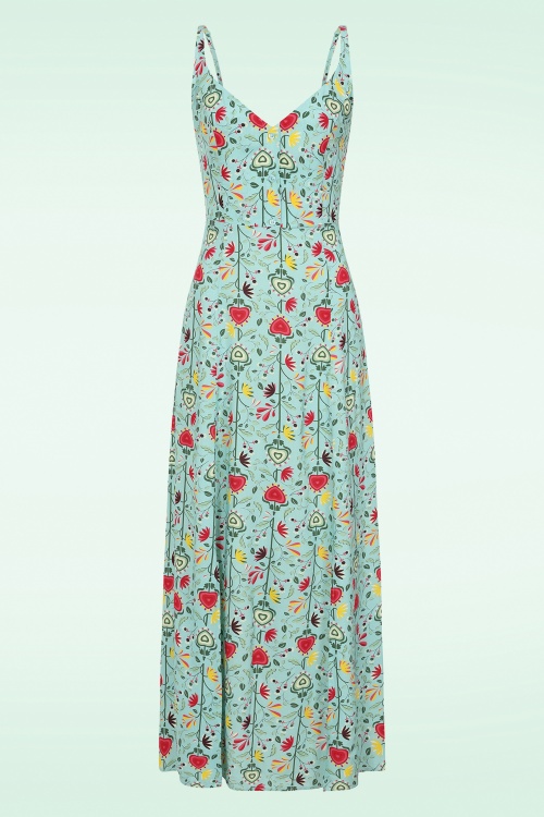 Bright and Beautiful - Libby Climbing Garden Maxi Dress en Multi 2