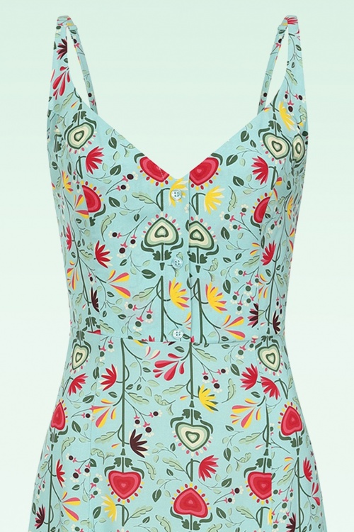 Bright and Beautiful - Libby Climbing Garden Maxi Dress en Multi 3