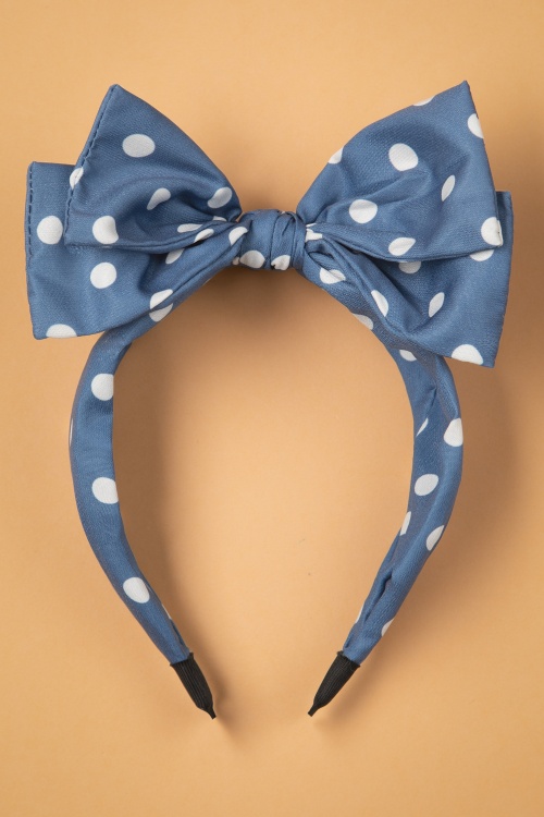 Banned Retro - Magdalen Hairband in Blue 2