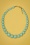 TopVintage exclusive ~ Sky Heavy Carve Bead Necklace in Blue