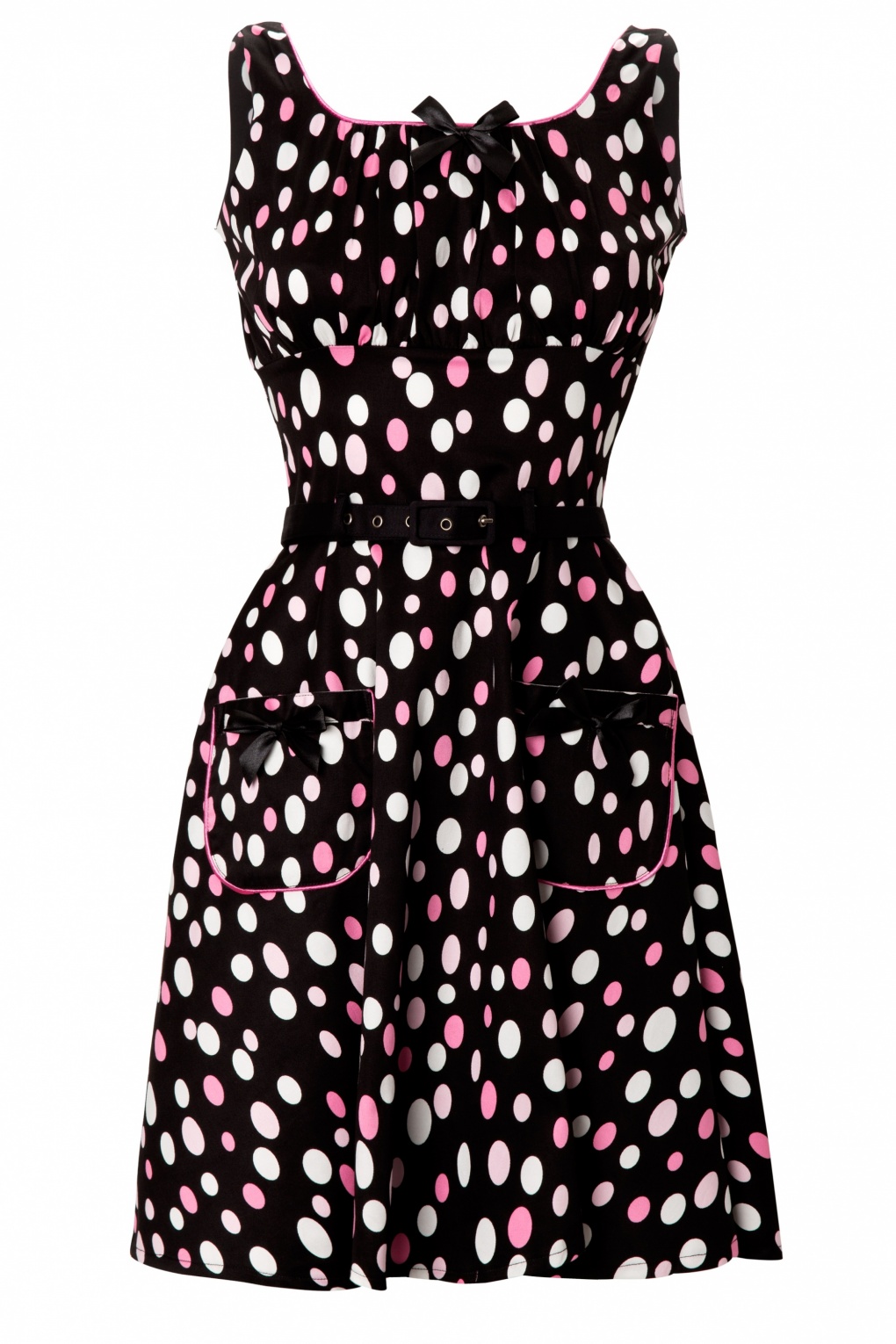 50s Dotted Dolly dress black