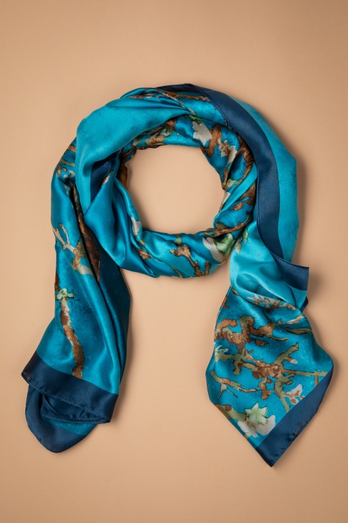 Amici - Jade Scarf in Teal Blue 2