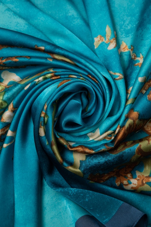 Amici - Jade Scarf in Teal Blue 3