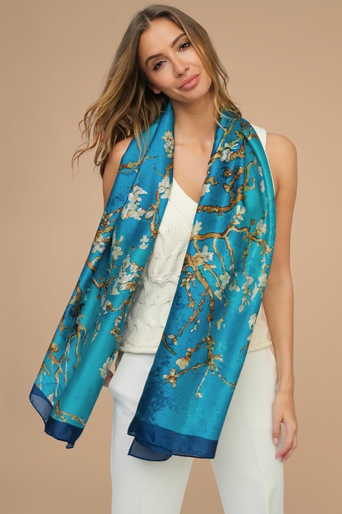 Amici - Jade Scarf in Teal Blue