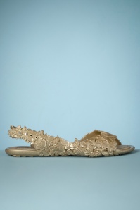 Sunies - Flexi Butterfly flipflop sandalen in goud 4