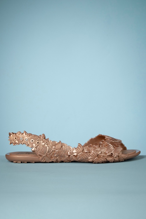 Sunies - Flexi Butterfly Flipflop Sandals in Copper 5