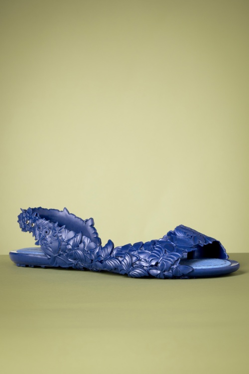 Sunies - Flexi Butterfly flipflop sandalen in blauw 3