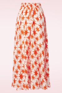 Surkana - Palms Midi Skirt in Orange 3