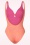 Surkana 45269 Bathing Suit Pink Orange Stripes 230320 503W