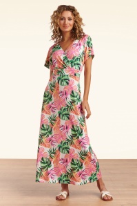Tropical Maxi Dress in White
