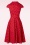 Topvintage Boutique Collection - TopVintage exclusive ~ Angie Polkadot Swing Dress en Rouge 7