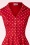 Topvintage Boutique Collection - Exclusief TopVintage ~ Angie Polkadot Swing jurk in rood 5