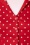 Topvintage Boutique Collection - Exclusief TopVintage ~ Angie Polkadot Swing jurk in rood 6