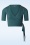 top vintage boutique collection 46700 wrap top Teal v neck 230323 500W