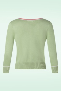 Banned Retro - Ice Cream Cardigan in Green and Pink 2
