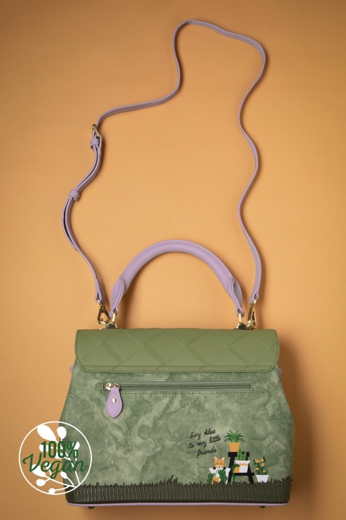 Vendula - The Botanist Grace Bag in Green 3