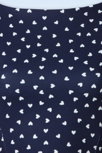 Vintage Chic for Topvintage - Hilly Hearts Swing Kleid in Navy 3