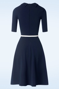 Vintage Chic for Topvintage - Sandy Swing Dress en Bleu Marine 2