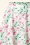 Topvintage Boutique Collection - Exclusief Topvintage ~ Adriana Floral Swing Rok in wit en roze 2
