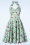Topvintage Boutique Collection - Topvintage exclusive ~ Bettie Polkadot Swing Dress en Blanc Cassé