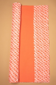 Surkana - Palms opvouwbare strandhanddoek in oranje 4
