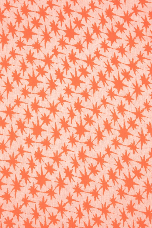 Surkana - Palms opvouwbare strandhanddoek in oranje 3