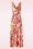 Vintage Chic for Topvintage - Grecian Groovy Flower Maxi Dress en Multi 2