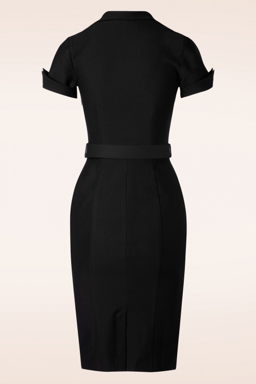 Zoe Vine - Loïs Pencil Dress in Black 4