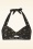 Esther Williams - Bloemen bikinibroekje in zwart