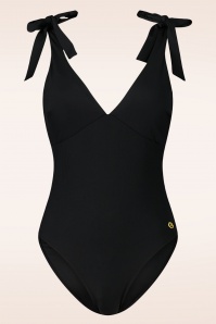 TC Beach - Bow Rib Swimsuit en Noir 2