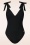 - Bow Rib Swimsuit in Black 2