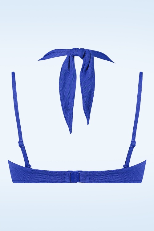 TC Beach - Multiway Bikini Top en Vagues Bleues 3
