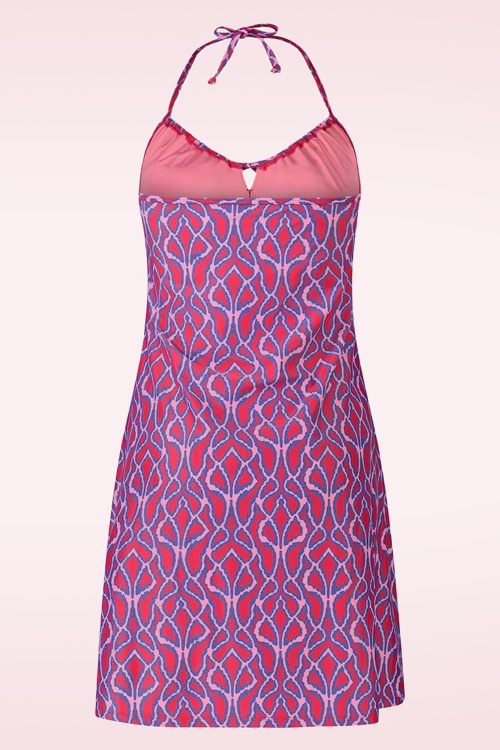 TC Beach - Beach Dress en rose Ikat 3