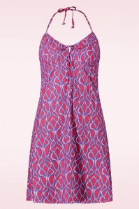 TC Beach - Strand Kleid in Ikat Pink 2