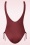 TC Beach - High Leg Swimsuit en Rouge Foncé 3