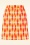 Vintage Chic for Topvintage - Bobby Retro Skirt in Orange and White 2