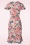Vintage Chic for Topvintage - Katie Floral Pencil Dress en Pêche 3