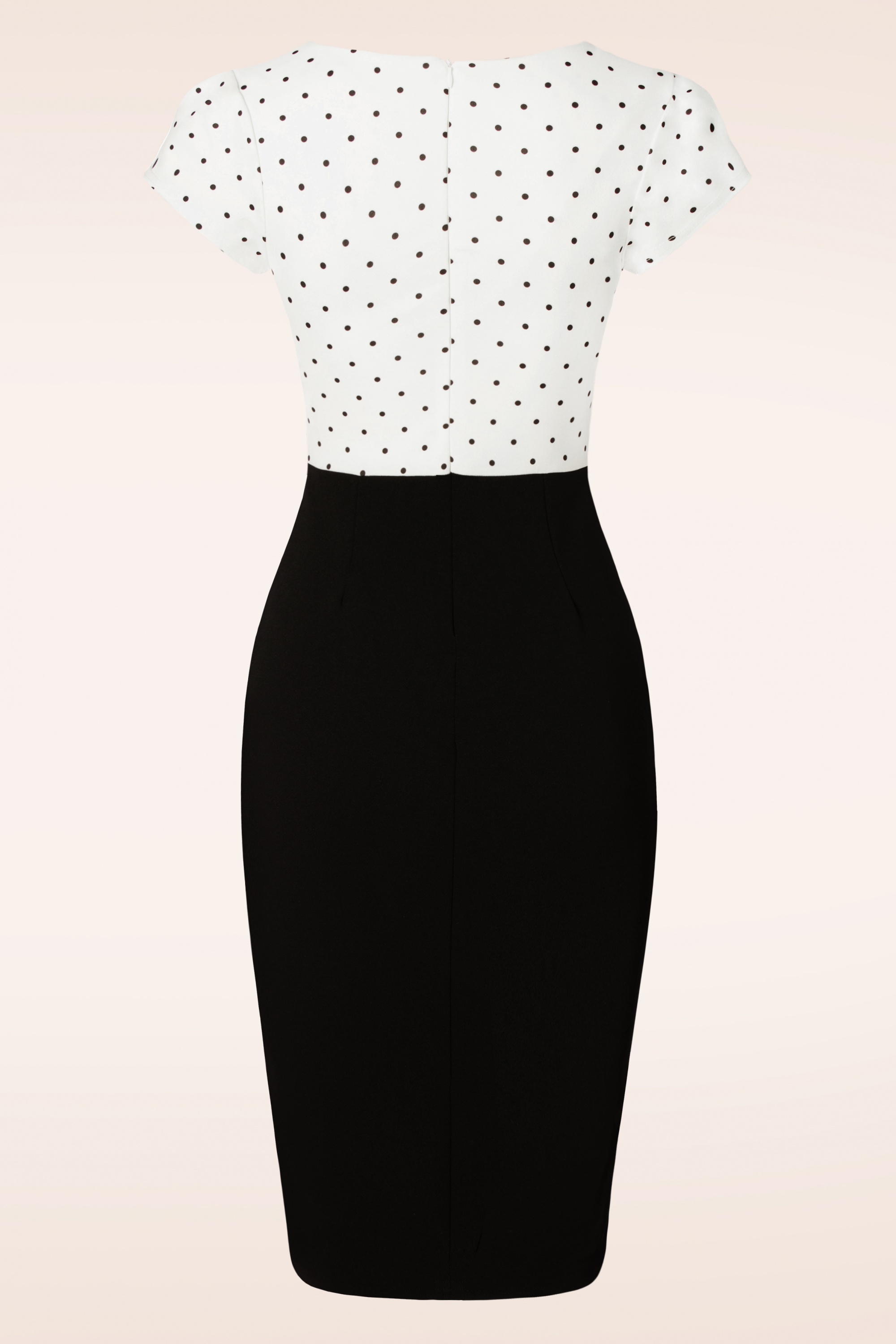 Vintage Chic for Topvintage - Elise jurk in zwart en wit 2